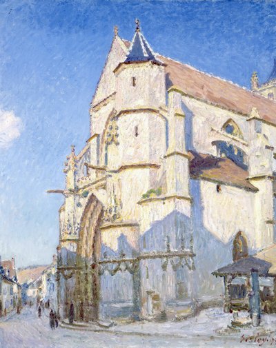 The Church at Moret by Alfred Sisley